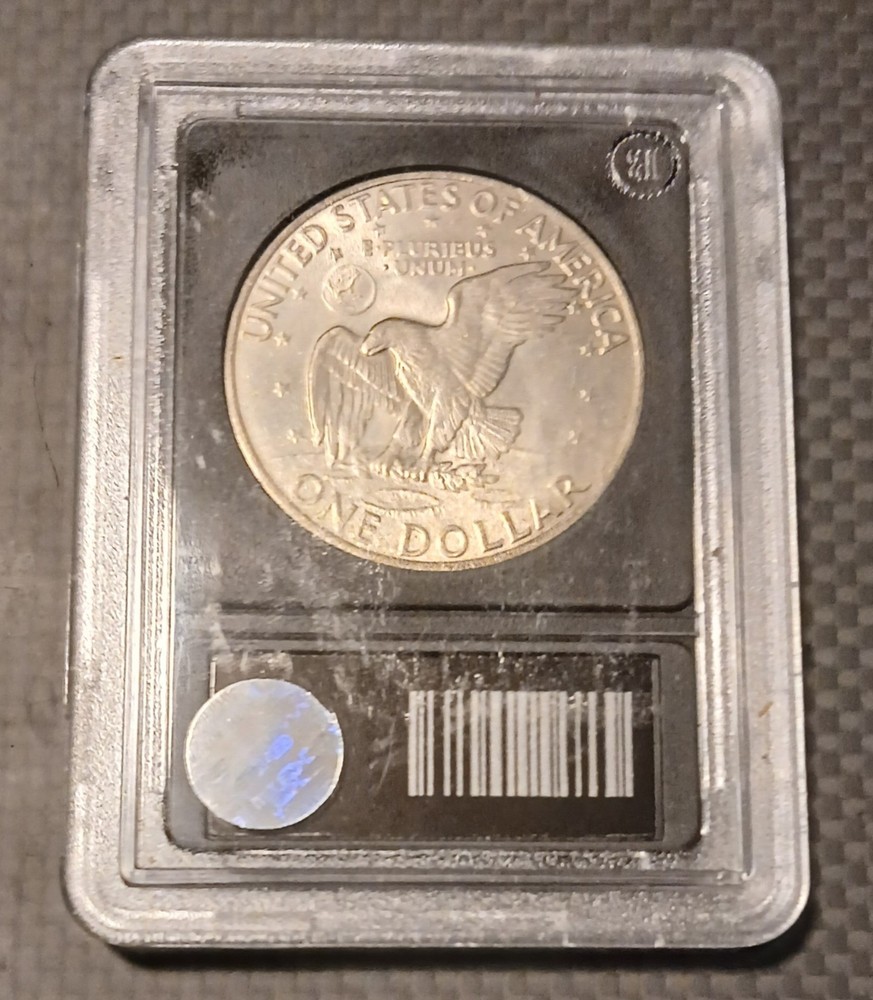 1972-S Eisenhower Dollar Graded Authenticated Brilliant Uncirculated