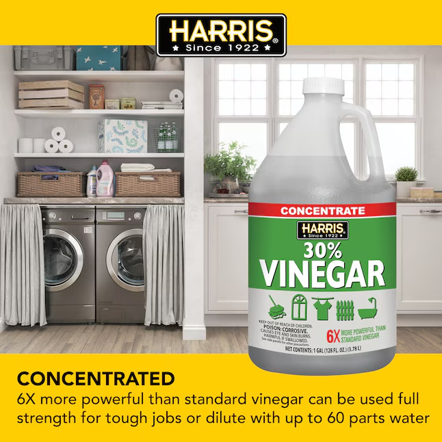 Harris 30% Concentrated Vinegar 1-Gallon Multi-Use All-Purpose Cleaning Solution