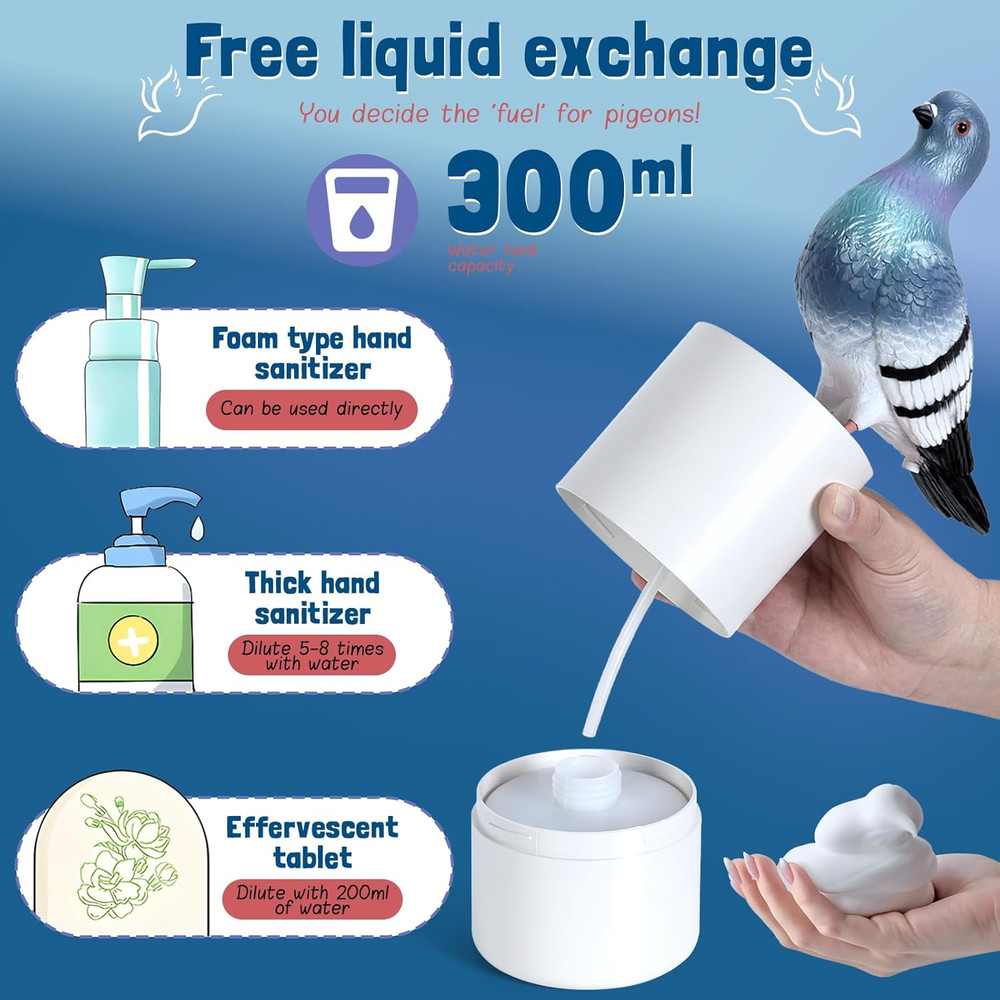 Pigeon Automatic Induction Foam Dispenser, Touchless Foaming Soap Dispenser for