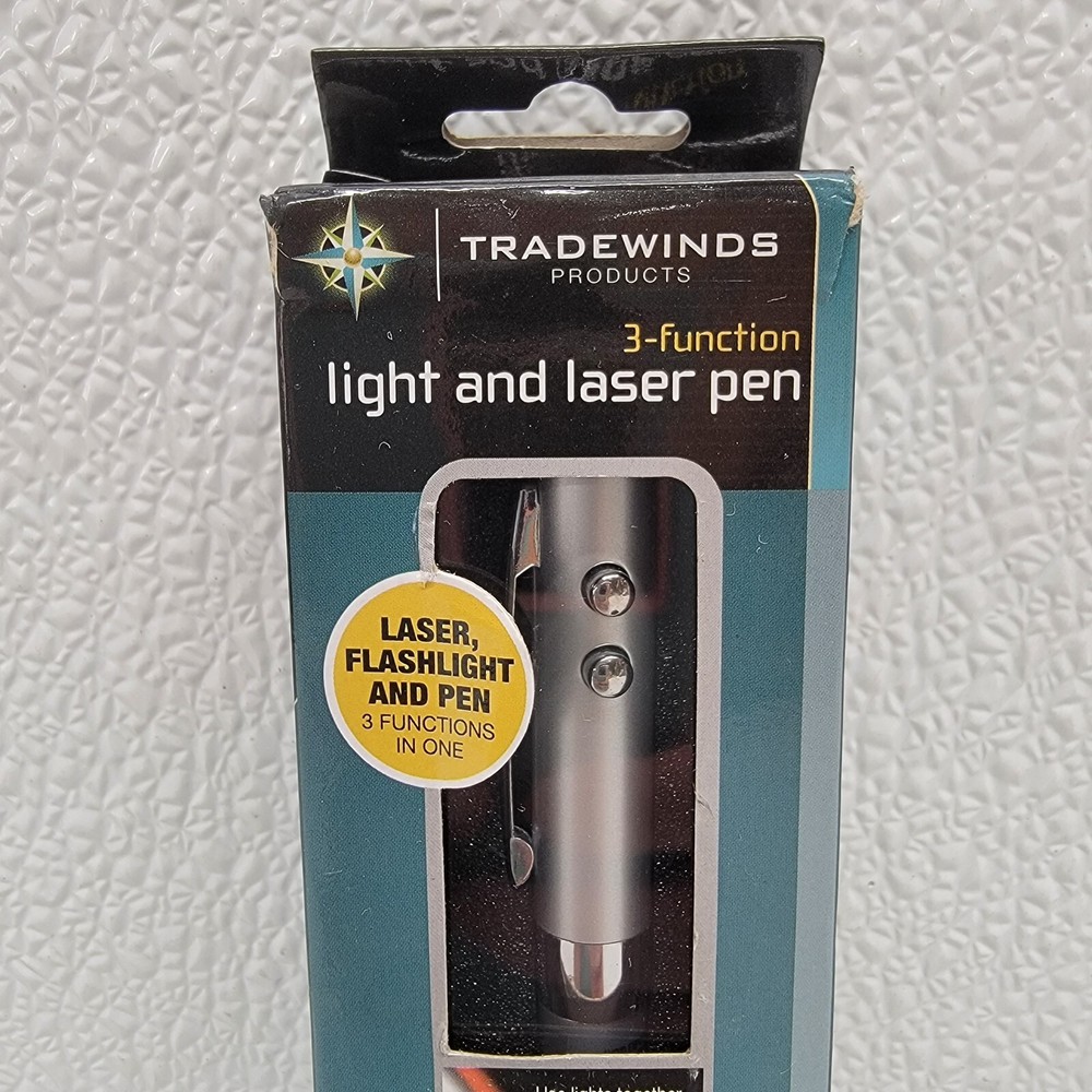 3-Function LED Flashlight Laser Pen Combo Home Office - Tradewinds Products