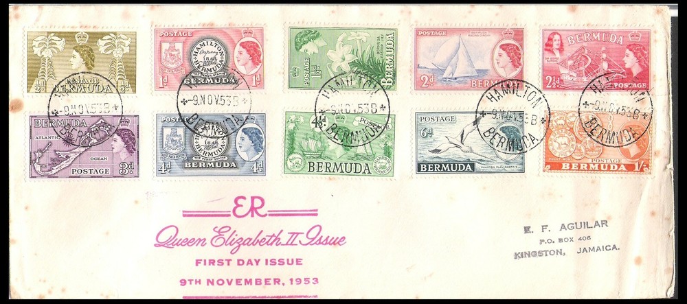 BERMUDA 1953 QE 11 FIRST DAY COVER (JF)