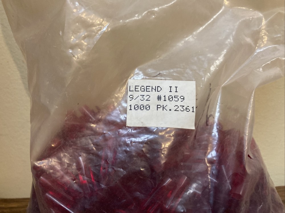 Legend II 9/32 #1059 Ruby Red 1000 Arrow Nocks