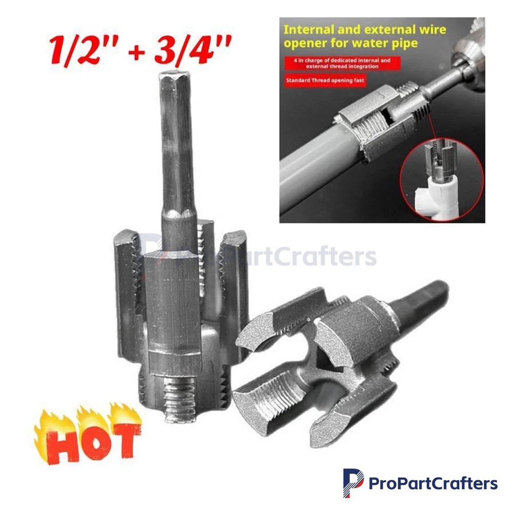 PVC Pipe Threader Kit Integrated Internal & External Pipe Threading-Tool