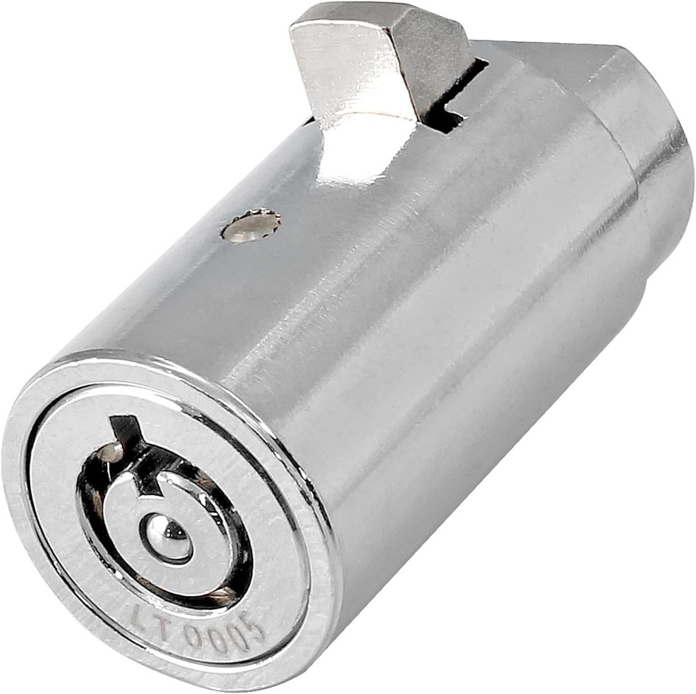 2 Set Vending Machine Lock and Key (Keyed Alike), High Security Black, Silver