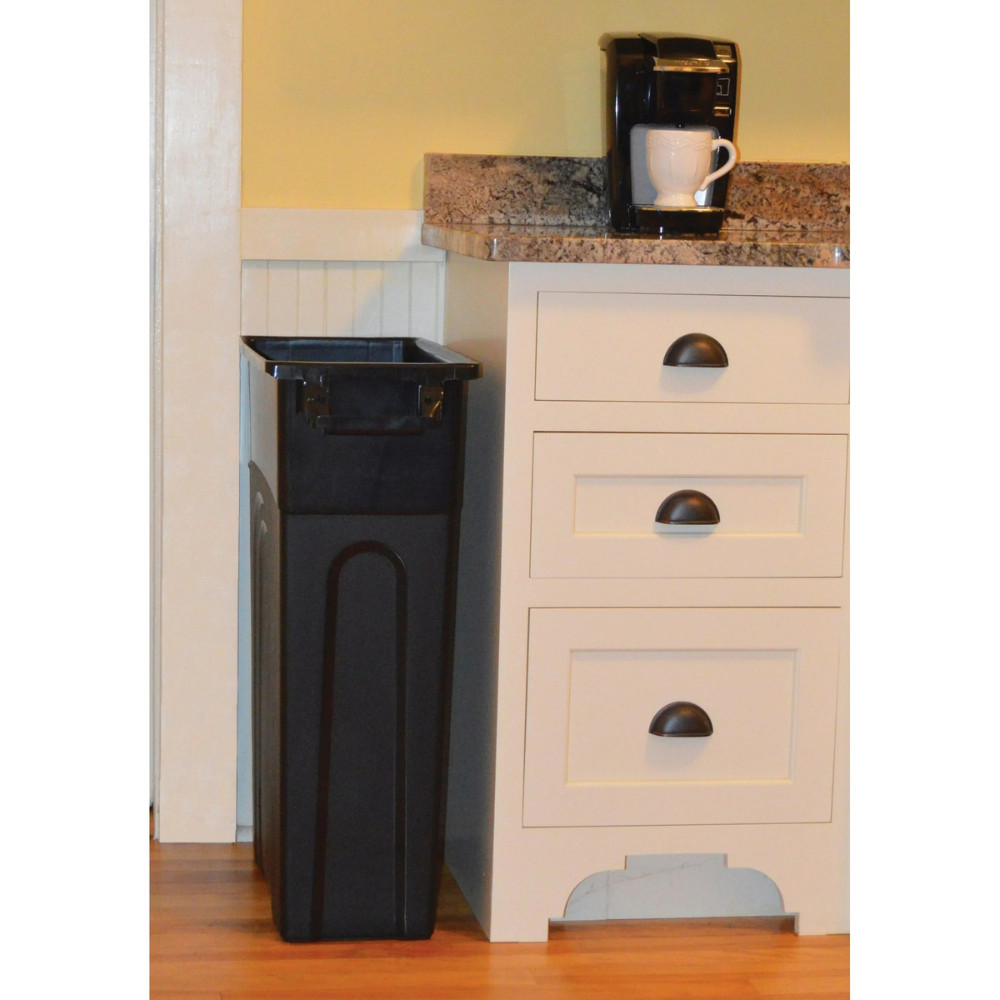 Hyper Tough 23 Gallon Heavy Duty Plastic Highboy Garbage Container, Black New
