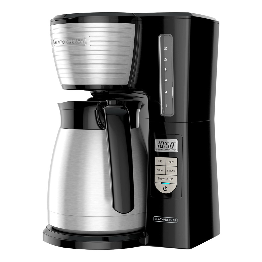 BLACK+DECKER 12-Cup Thermal Programmable Filter Coffee Machine (CM2046S)