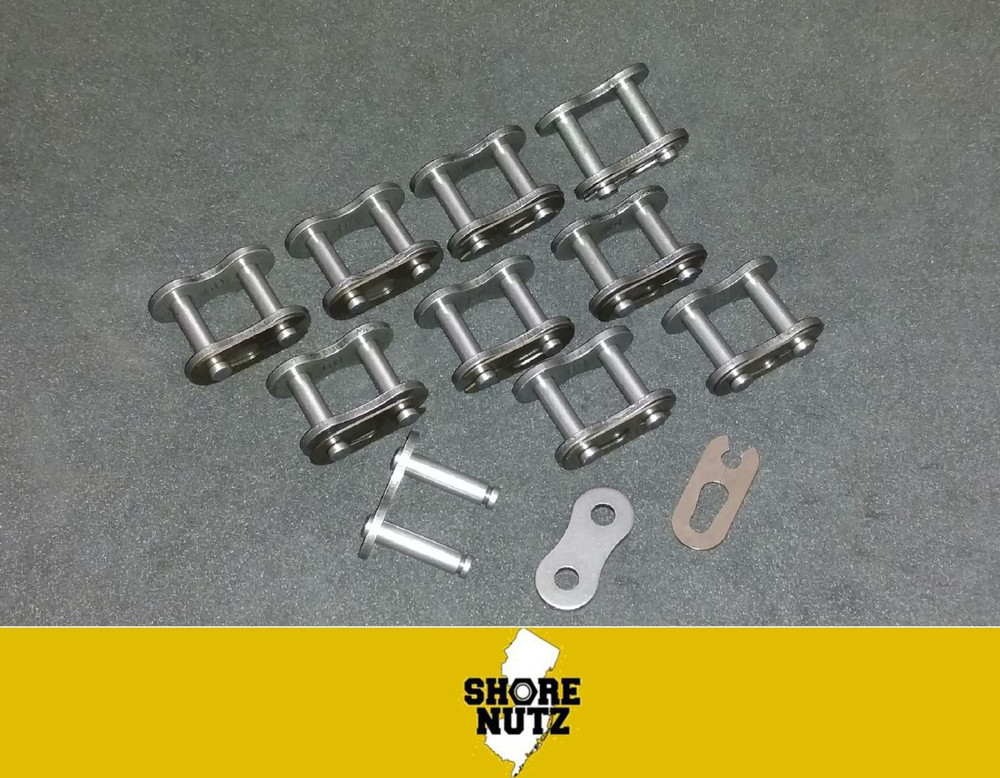 10 each # 25 connecting link Master For Roller Chain spring clip connector 1/4