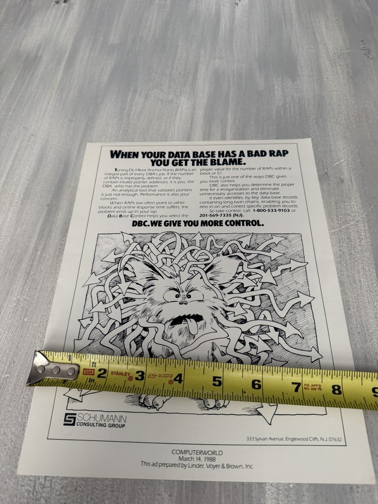 COMPUTERWORLD Advertisement Ad Linder, Voyer & Brown 1988