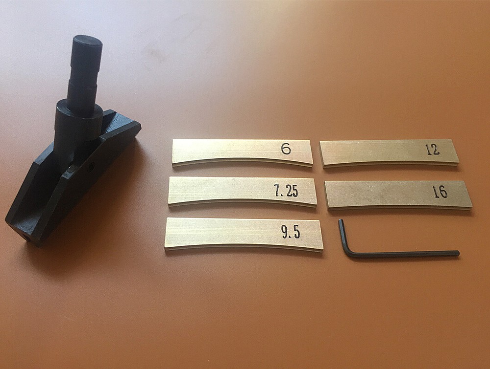 Fret Press Caul With 5 Inserts, Self – Leveling