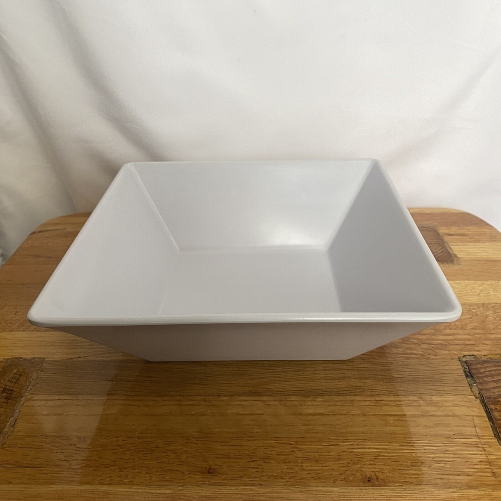 G.E.T. ML-246 White Melamine Square Dish 8"x8"x3"