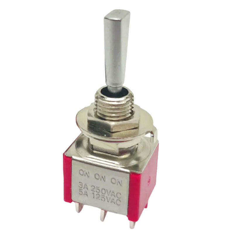 On-On-On DPDT Mini Switch Flat Bat EP-0080-010