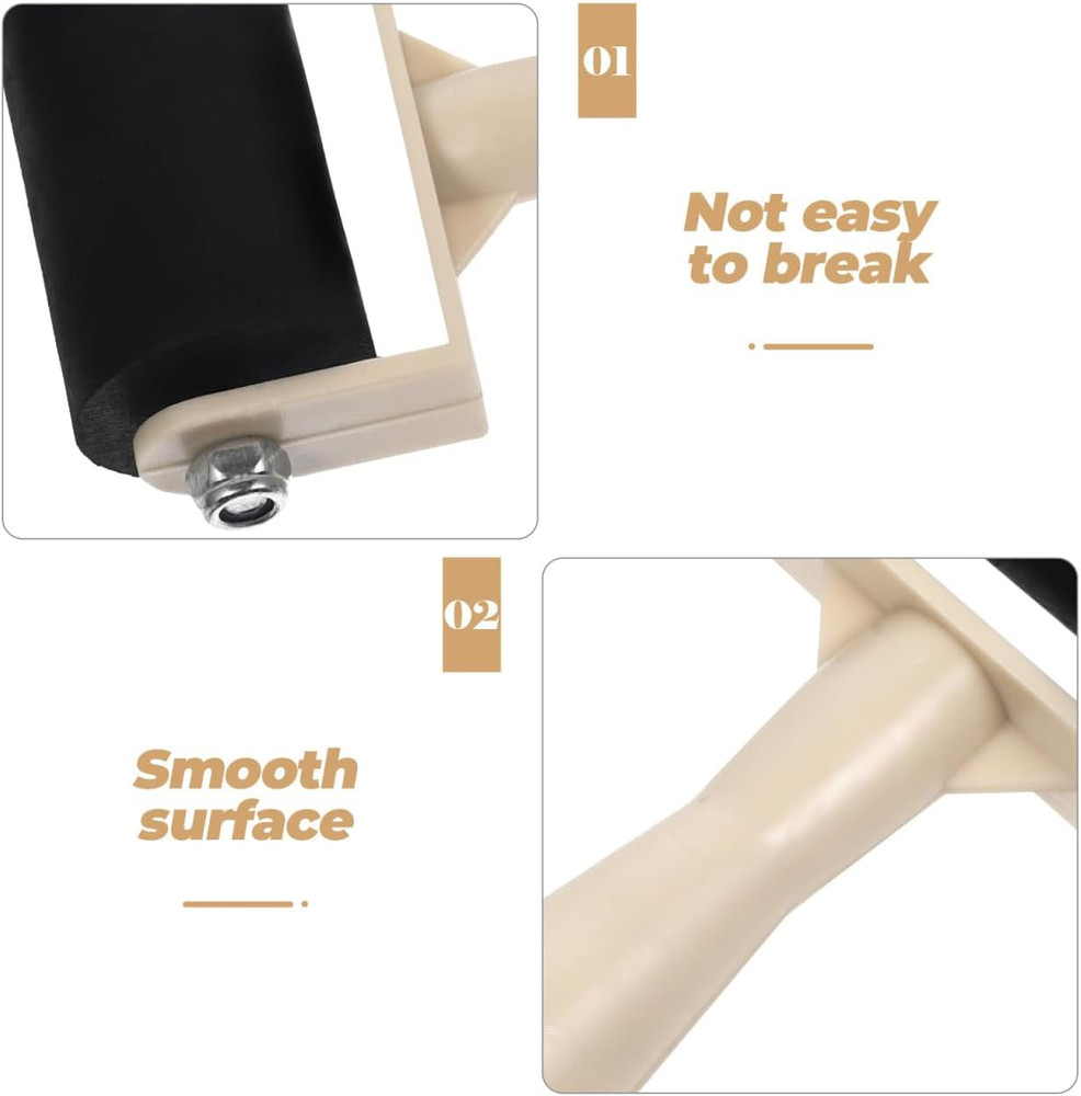 15Pcs Small Rubber Brayer Roller for Printmaking - 3.7" Mini Inking Rollers Bulk