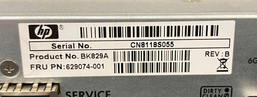HP BK829A Disk Array System Controller A 629074-001 (Unit Only)