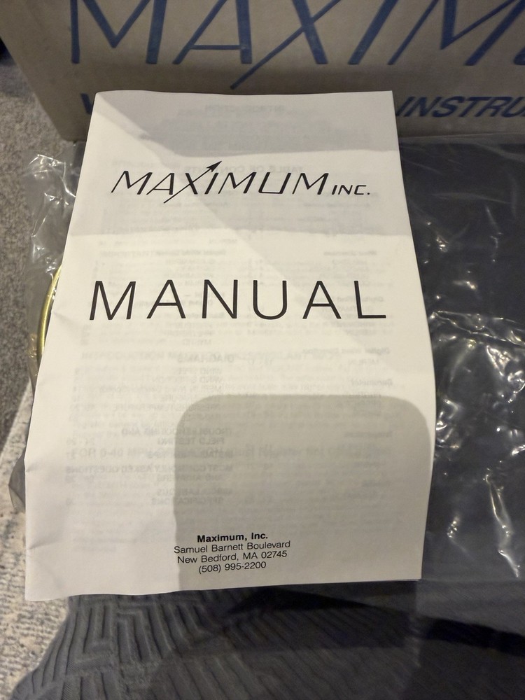 Maximum Proteus PRB Analog Barometer, Brass Case and Black Dial With Box Manual