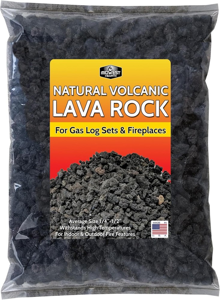 Midwest Hearth Natural Lava Rock 10lb Bag