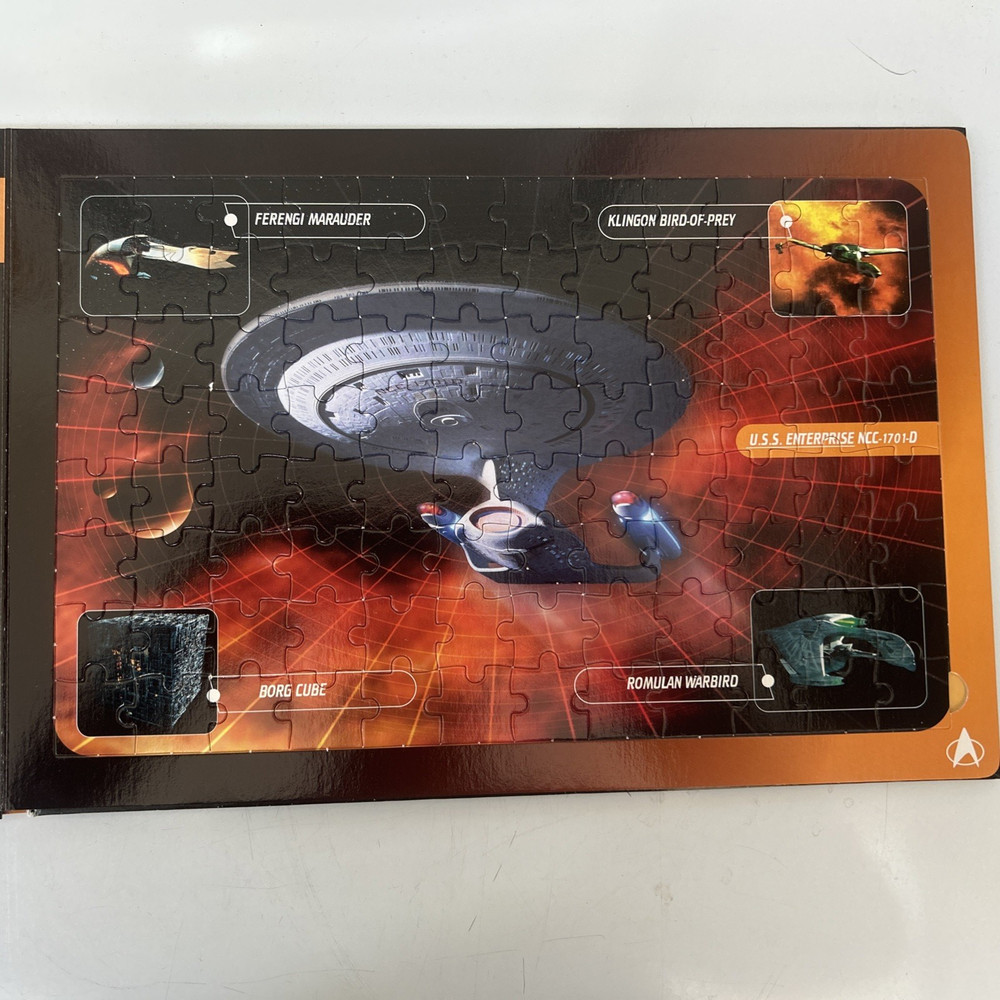 "STAR TREK NEXT GENERATION" JIGSAW BOOK (4 puzzles) used