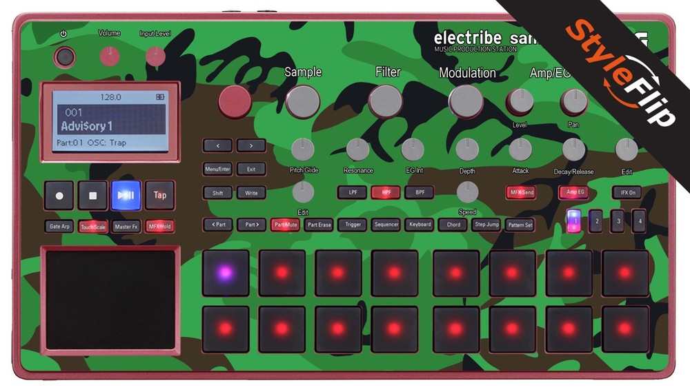 Korg Electribe Sampler | Green Camo | Protective Decal | StyleFlip Skins