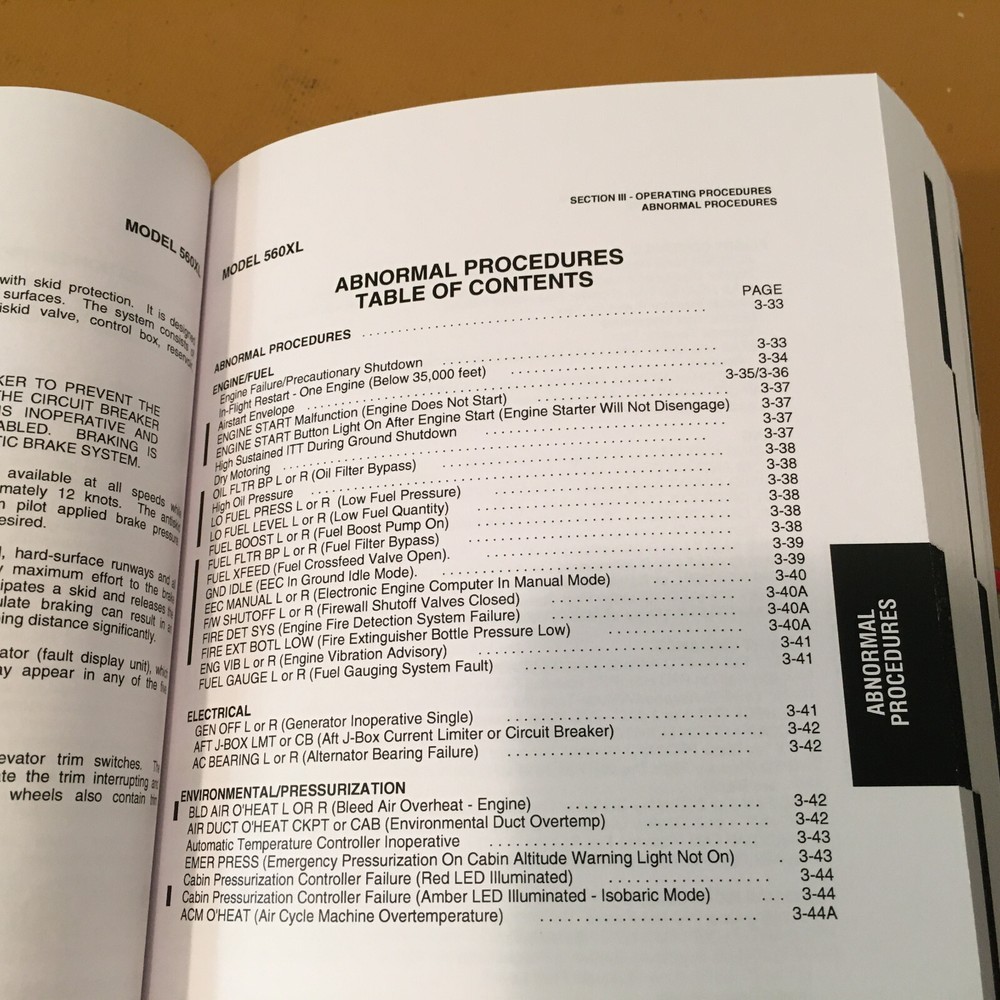 Citation XL/XLS Pilot Training Manual with XL-AFM Vol. 1 Operational Info