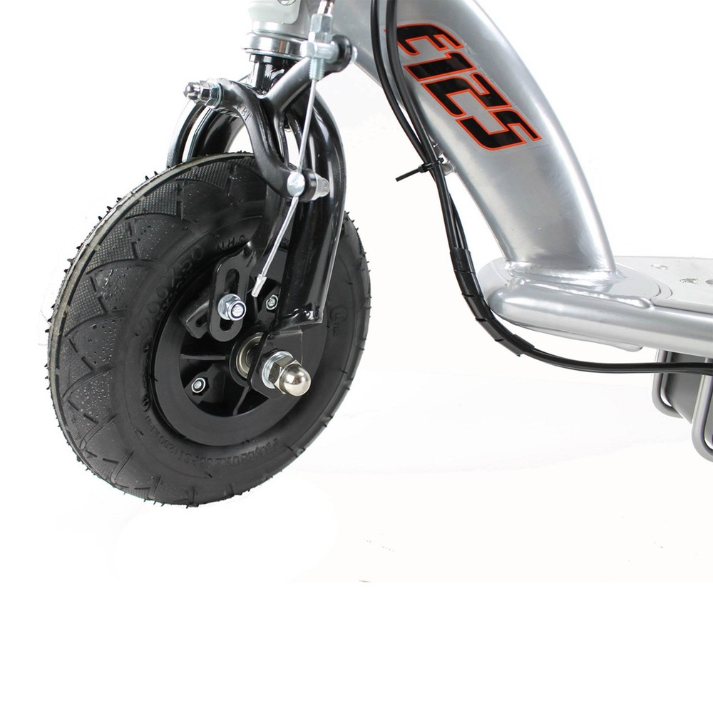 Razor E125 Motor Powered Electric 24V Motorized Scooter Black/Silver (Open Box)