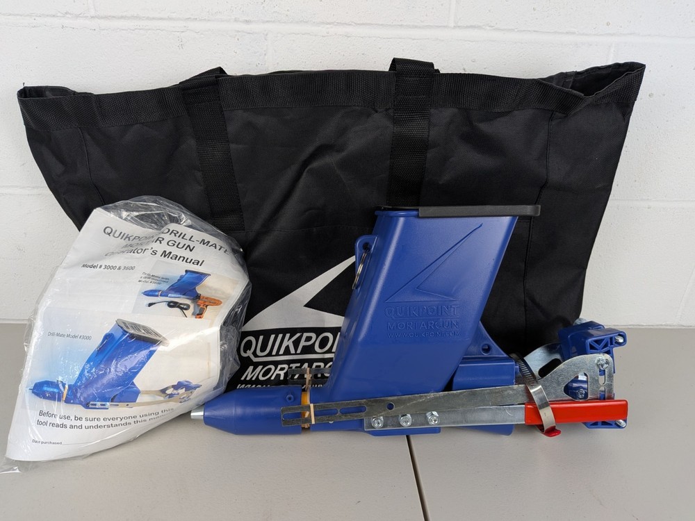 Quikpoint Mortargun Model 3000 Tuckpoint Mortar Plaster Concrete Drill Attach