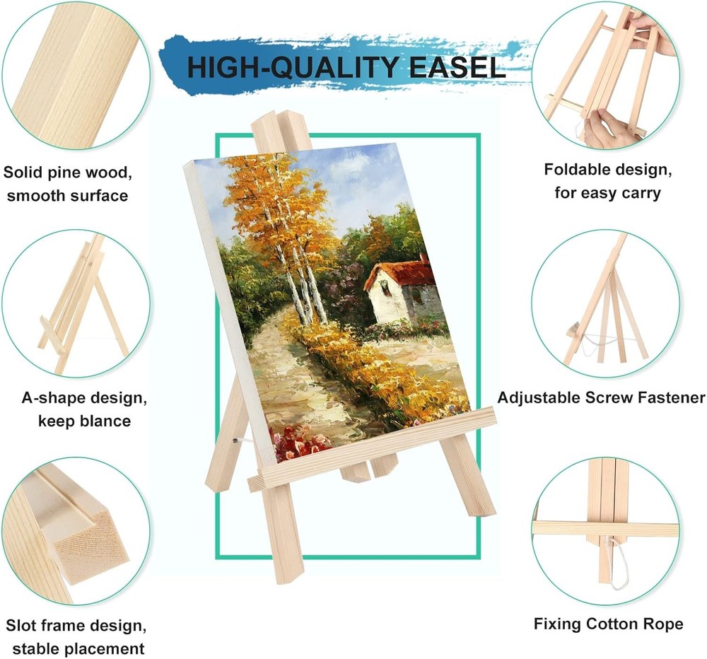 Natural Wood 11" tall Art Display Easel - Quantity 1