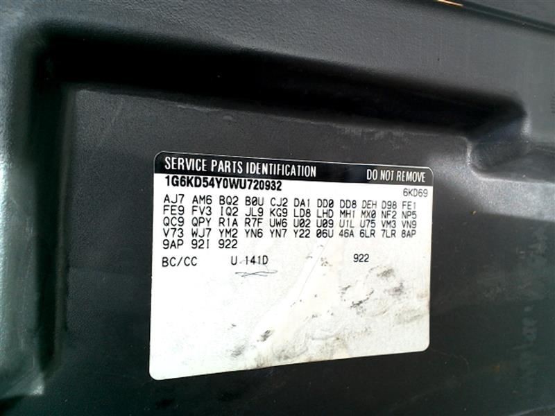 Passenger Right Rear Door Latch Fits 98 Deville 2987908