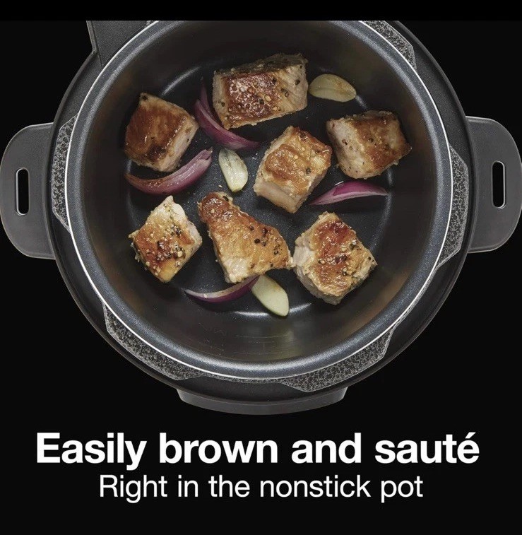 Simplicity 4-In-1 Electric Pressure Cooker,3 Quart Multi-Function,Pres&Slow Cook
