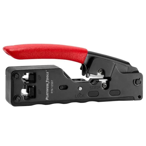 Platinum Tools 12507 Tele-Titan Black Oxide Modular Plug Compact Crimp Tool New
