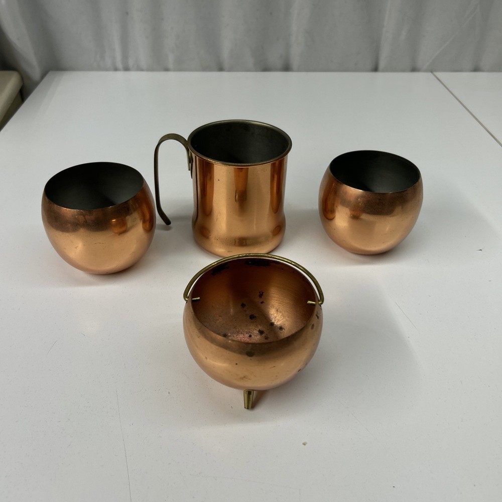 Coppercraft Guild Copper Set Cauldron Moscow Mule Cup