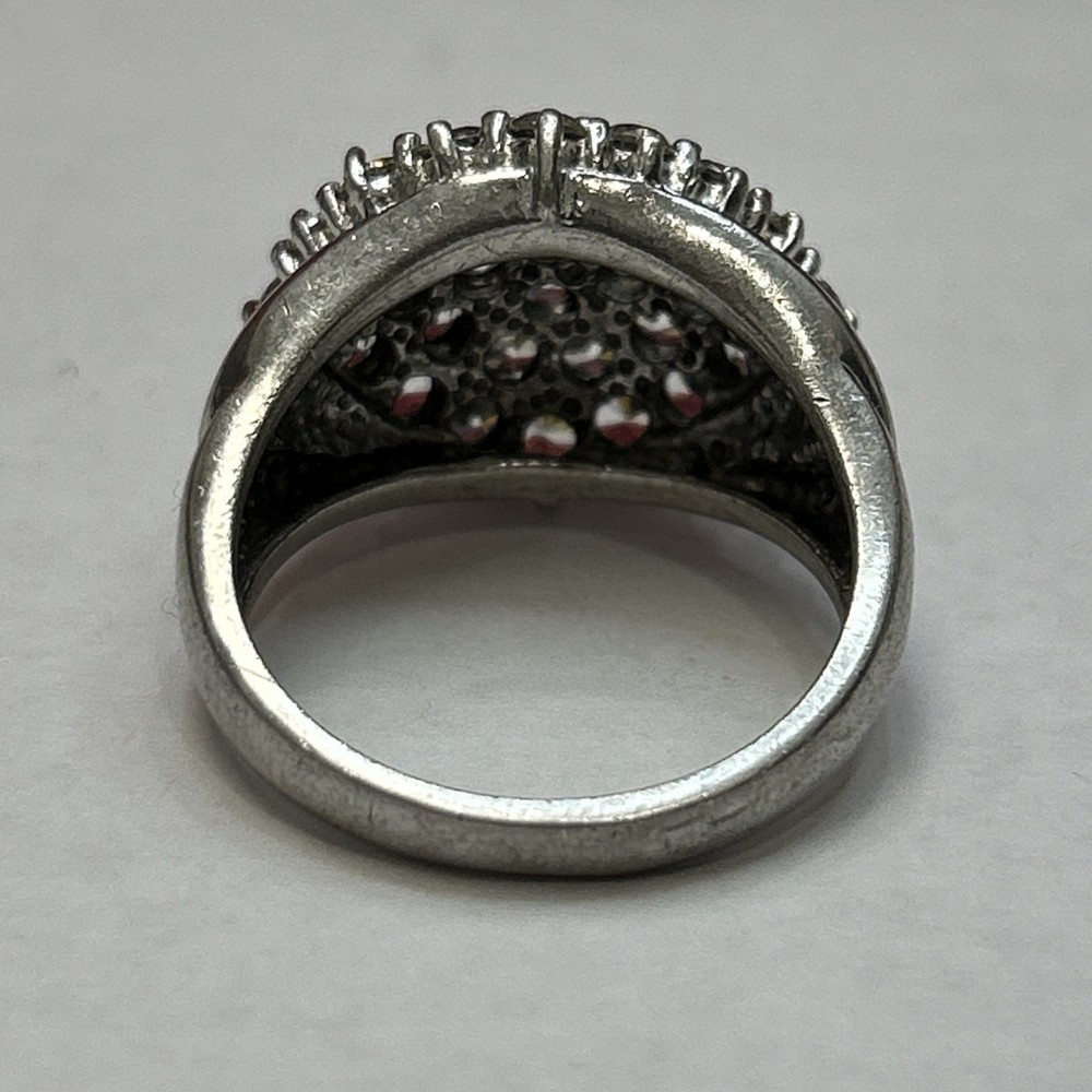 Vintage 925 Solid Sterling Silver Gemstone Ring