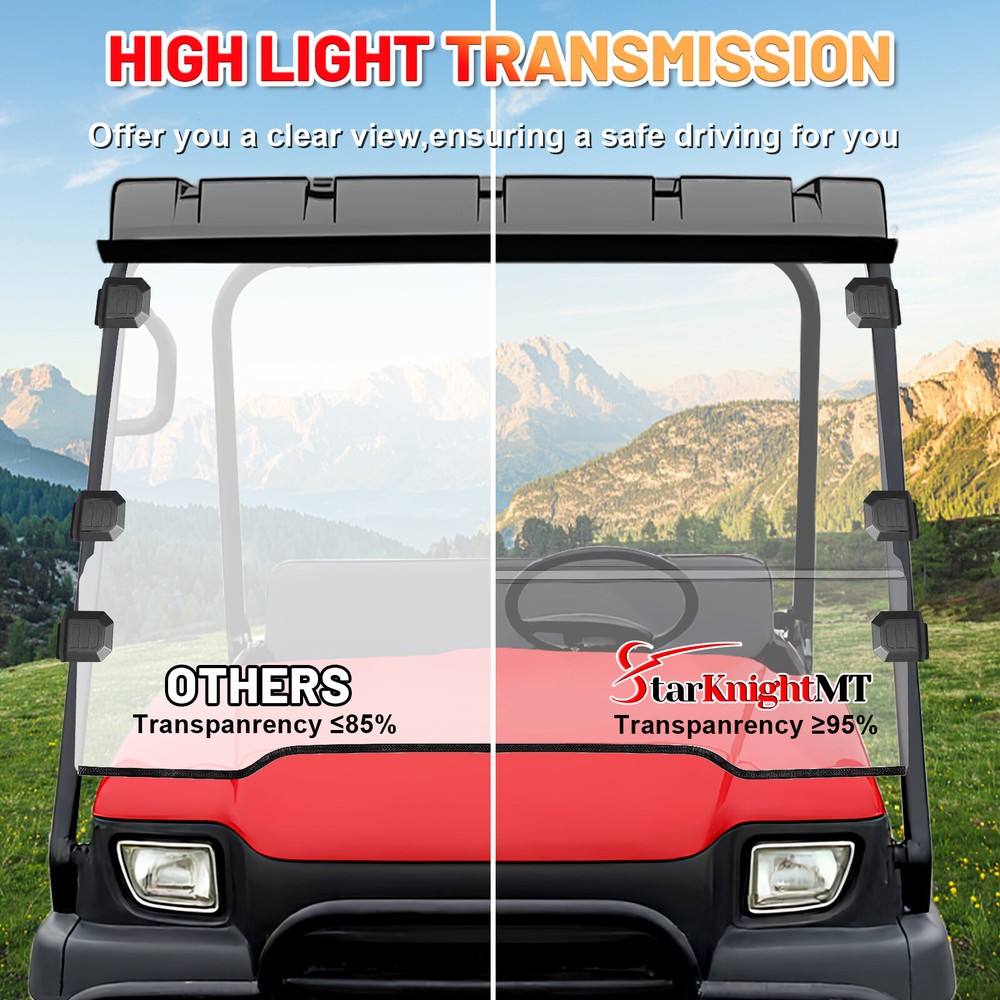 For Kawasaki Mule 3010 3000 2003-2013 Front Flip Windshield Fold Up Front Window