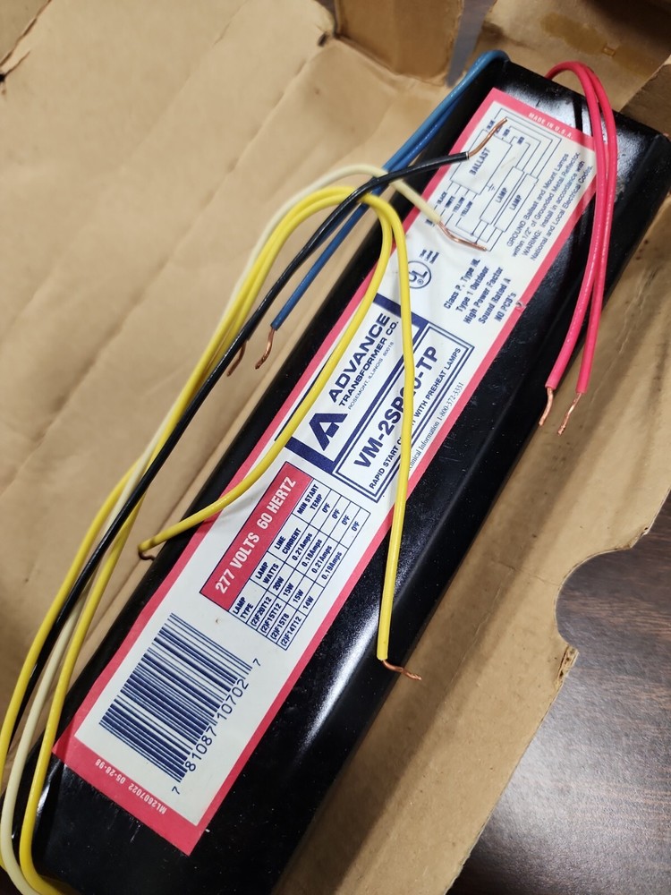 ADVANCE VM-2SP20-TP INSTANT START 277 VOLT BALLAST
