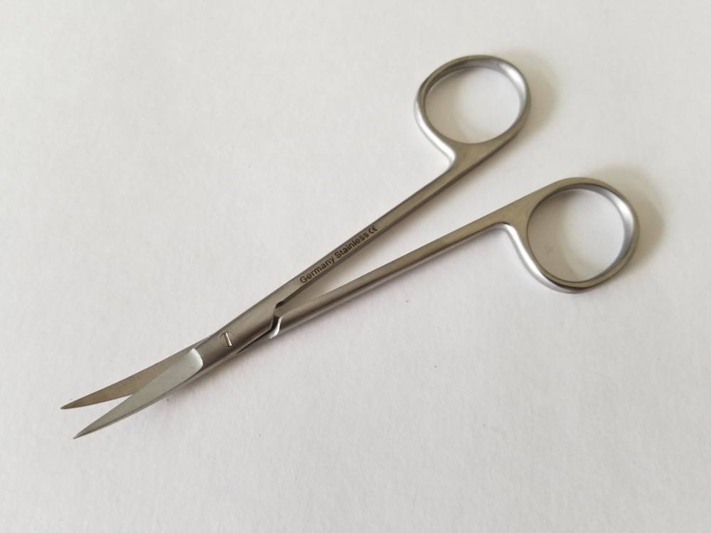 MICRO IRIS SCISSORS 4.5" Curved German Stainless Steel CE Surgical