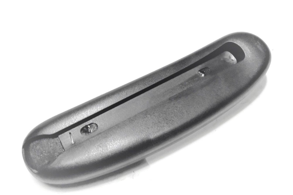Armrest Pad, Polyurethane, Curved, Black Base, 10" Desk Length, Black
