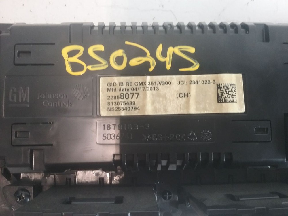 2013 Chevy Malibu Dash Mounted Driver Information Display Screen Opt UAG