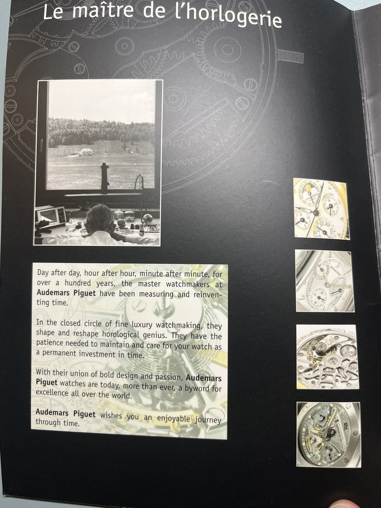 Audemars Piguet Authenticity Certificate Or Warranty Paperwork Document Holder
