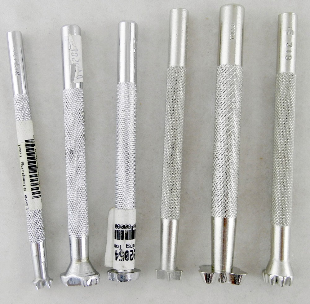 6 Leather Stamping Tools: E570, E581, E566, O53, Z788 & E318