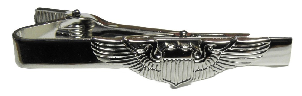 Aviator Pilot Wings Tie Bar Clip Fix Clasp