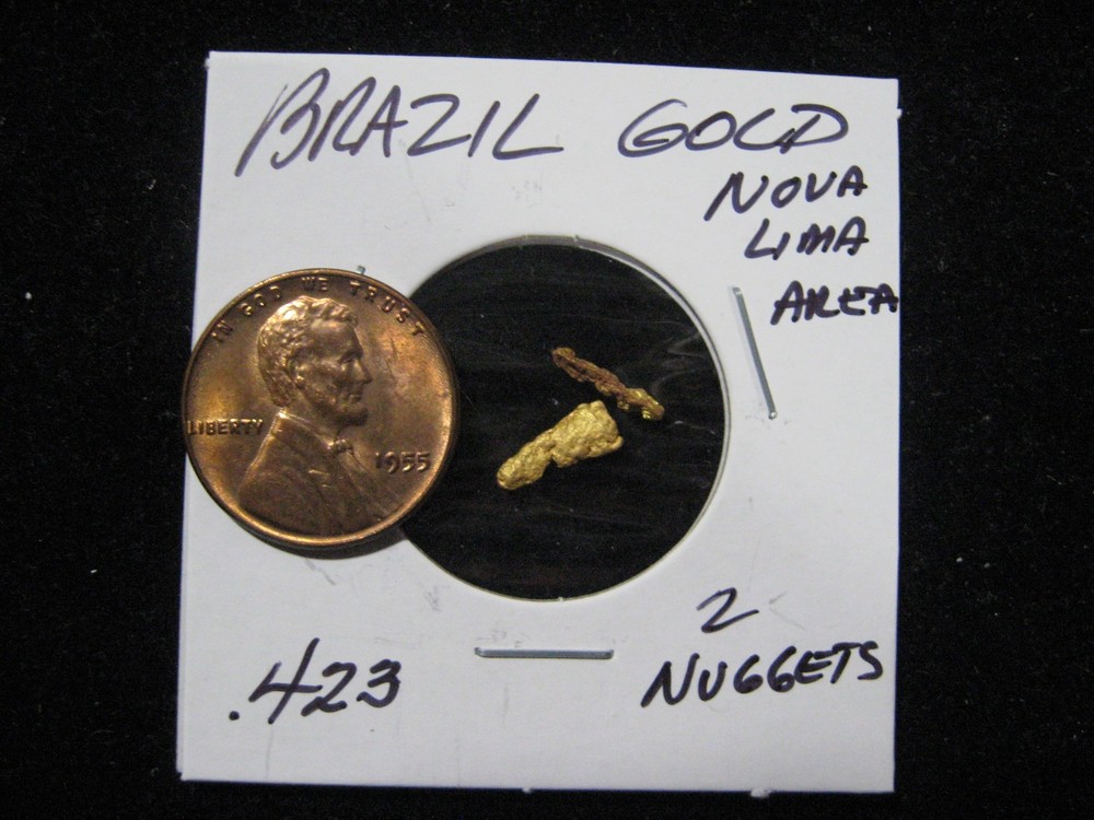 BRAZIL GOLD NUGGET .409 GRAM