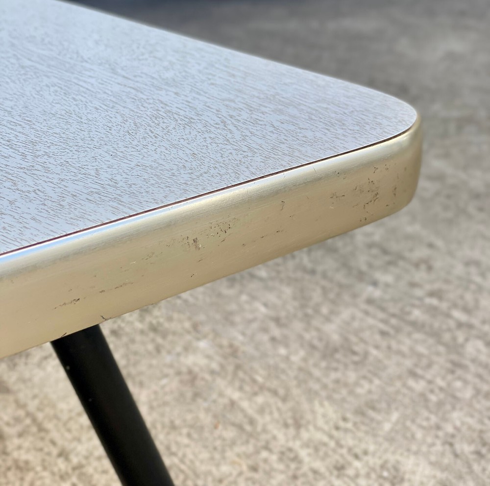 Mid-Century Modern Atomic Blonde 2-Tier End Table