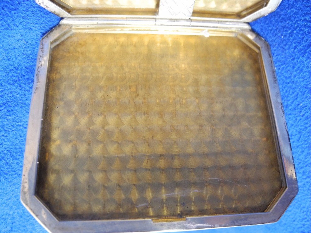 Antique Sterling Silver Cigarette Case 69 grams
