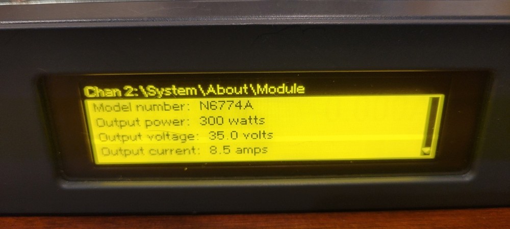 Keysight N6701C Low-Profile Modular Power System Mainframe, 600W, with 2 Modules