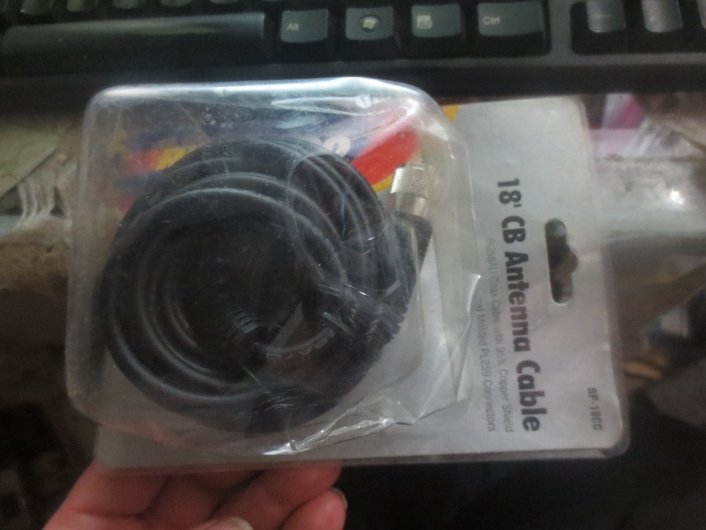Vintage Roadpro 18' CB Antenna Cable model RP-18CC