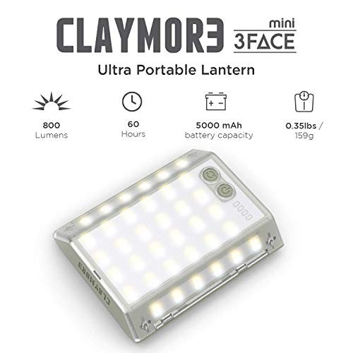3Face Mini (Light Gray) - Lightweight and Portable LED Area Light Gray (3Face)