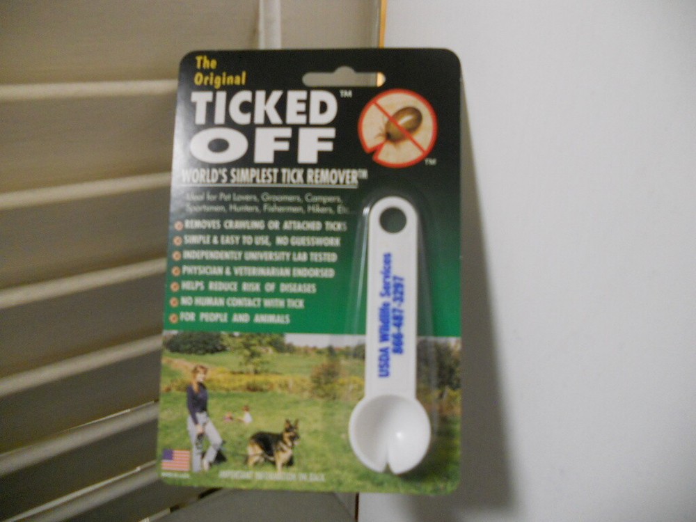 Ticked Off Pets and people Tick Remover, White