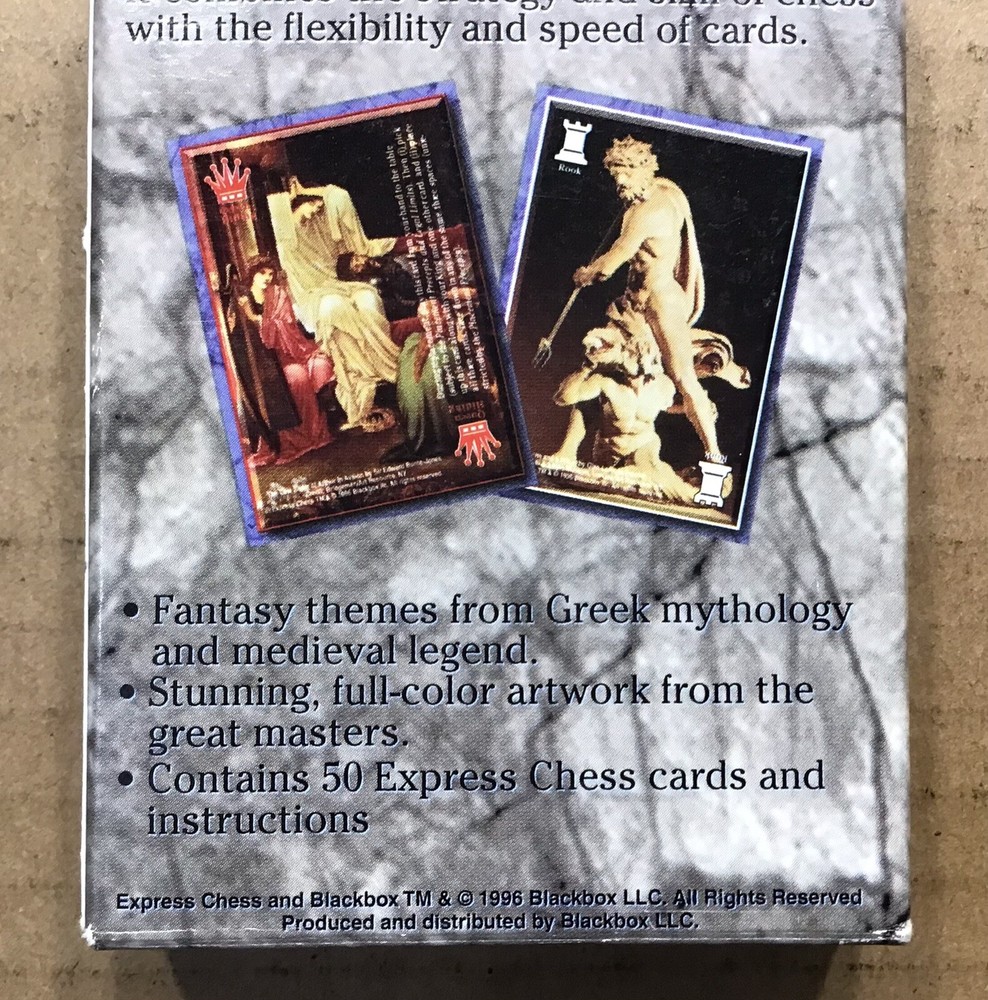 Express Chess Card Game ~ Starter Deck 'A' ~ Blackbox ~ Preowned ~ VG+