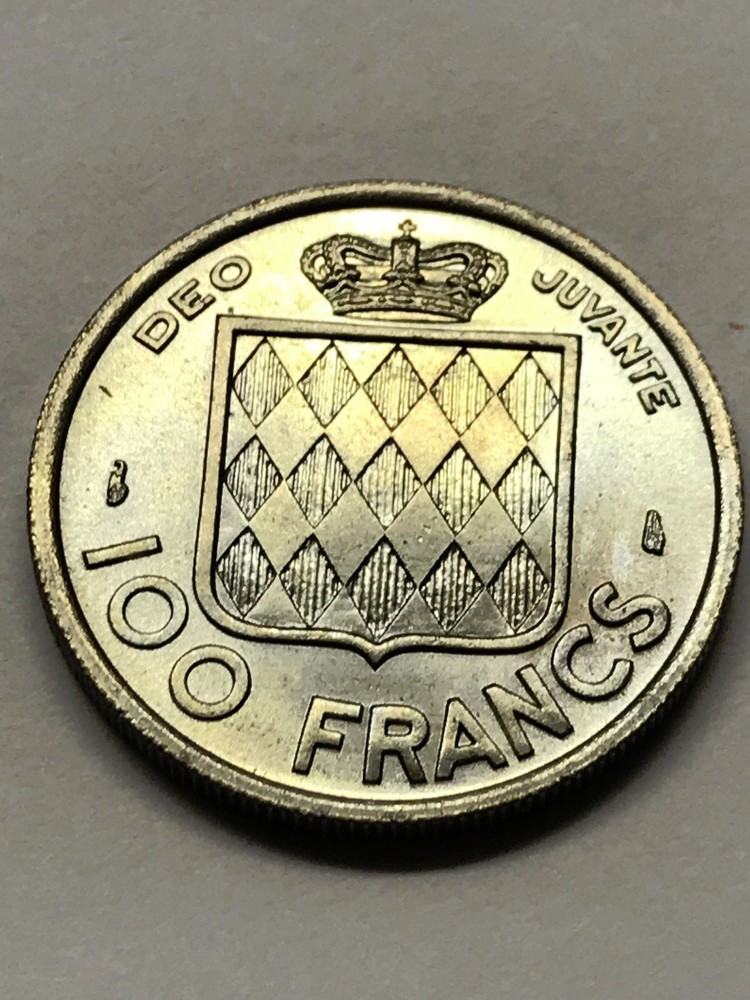 1956 Monaco 100 Francs BU #11731