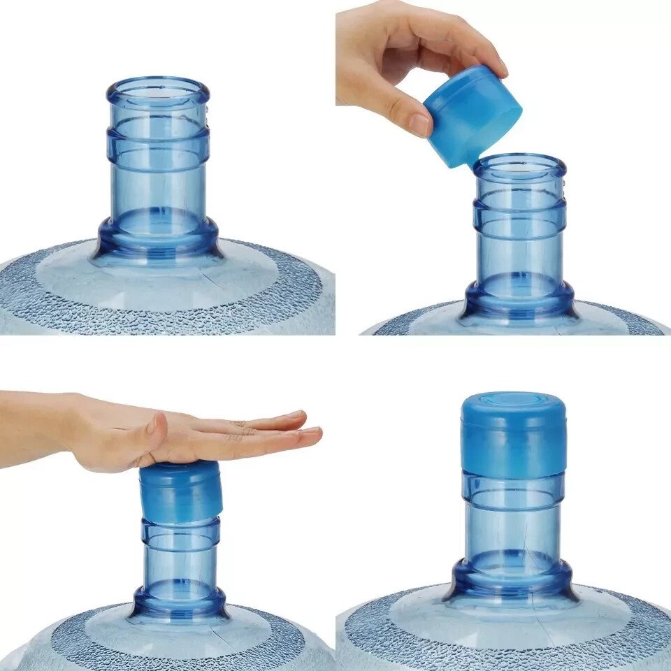 5 pcs Water Bottle Caps Reusable Gallon Snap On Cap Lid Drinking Primo Non Spill