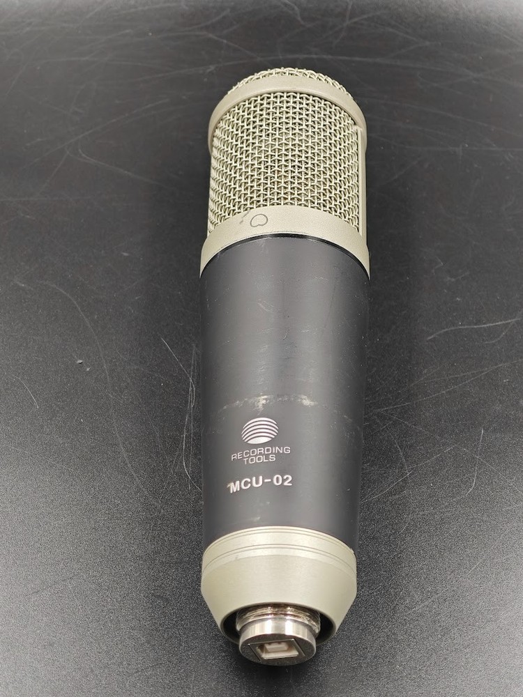 Recording MCU-02 USB Studio Condenser Microphone Black Used Working