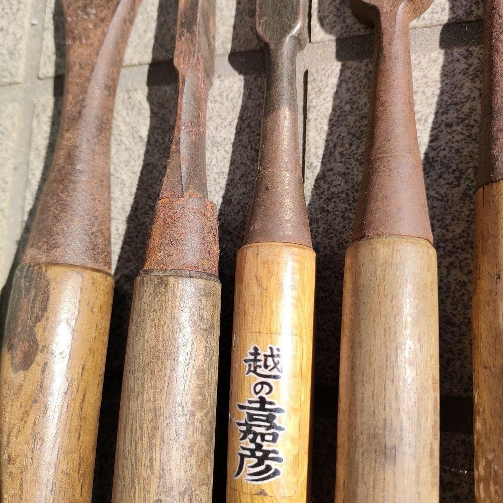 Vintage Japanese Chisel Set Tool Carpentry